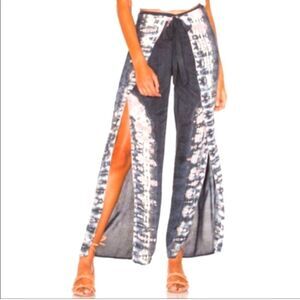 Young Fabulous & Broke YFB Tie Dye Split Wide Leg Pants M